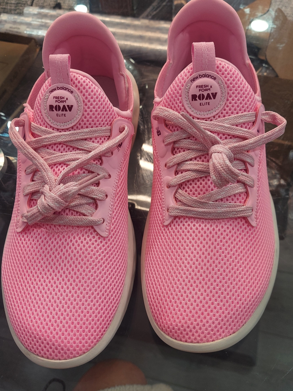New Balance Women's ROAV Elite Pink Mesh Sneakers